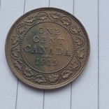 1 цент 1915 года, Канада., фото №2