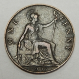 1 пенни, 1903 г Великобритания, фото №2