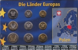 Польща Польща - набір з 9 монет 1 2 5 10 20 50 Groszy 1 2 5 Zlotych 2018 в картоні, фото №3