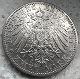 2 Марки 1891 Альберт, Саксония, новый герб, фото №3