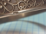 Браслет серебро пряжка клейма 44.7г, фото №7