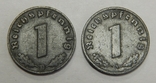 2 монеты по 1 рейхспфеннигу, 1941/43 г, Третий Рейх, фото №2