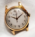 Позолочений годинник Raketa початку 60-х років Петродворецького годинникового заводу СРСР, фото №2