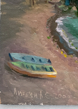 Морський пейзаж, картон\олія 50х36 см, Л. Літвін (1943-) Заслужений художник. 2000р, фото №6