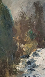 Картина "Прогулянка" двп\олія, 40х40 см О. Самчук (1958-), фото №4