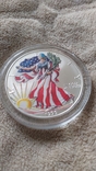 Шагающая свобода, серебро, эмаль 1999, фото №2