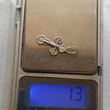 4. Кулон крестик серебро 3 см, 1,3 грам, фото №10
