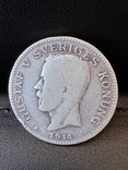 1 крона, Швеция, 1914 г., серебро, фото №2