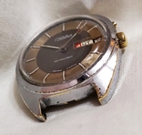 Годинник Slava в хромованому корпусі з подвійним календарем з автопідзаводом, фото №6