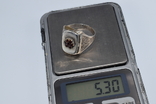 Кольцо серебро камень натуральный Богемские гранаты, фото №4