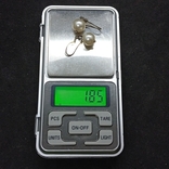 Сережки із срібла 925 проби, вага 1,85 грама., фото №6
