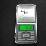 Сережки Пусети зі срібла 925 проби, вага 0,78 грама., фото №6