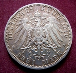 3 марки 1910р. Вiльгельм II. Прусiя, фото №3