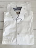 Чоловіча біла класична сорочка, KARL LAGERFELD розмір 38/96 на кнопках, приталена, numer zdjęcia 2