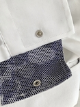 Чоловіча біла класична сорочка, KARL LAGERFELD розмір 38/96 на кнопках, приталена, фото №7