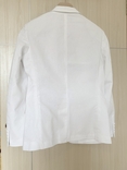 Чоловічий літній білий бавовняний піджак SASCH, розмір L. майже новий, фото №8