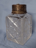 Чайница резной хрусталь серебро, фото №2