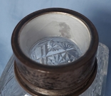 Чайница резной хрусталь серебро, фото №9