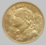 20 франків 1935 року, Швейцарія L.B., фото №2