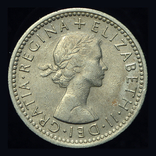 Великобритания 6 пенсов 1962, фото №2