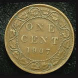 Канада 1 цент 1907, фото №3