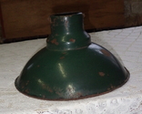Плафон фонаря старого, эмалированный., фото №3