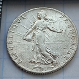 50 сантимов, Франция, 1919 год, "сеятельница", серебро 0.835 2.49 грамма, фото №5
