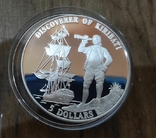 Кирибати 5 долларов 1996 г. Серебро. Корабль, фото №2