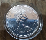 Канада 1 доллар 1975 г. Серебро. 100-летие города Калгари., фото №3