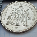 50 франков, Франция, 1979 год, Геркулес и музы, серебро 0.900 30.00 грамма, фото №5