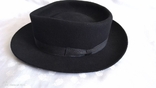 Шляпа чёрная Generoso Швейцария размер 56., фото №3