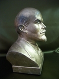 4М107 Бюст В. Ленин, силумин, СССР. Высота 23 см, фото №5