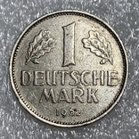 1 марка 1962 год Германия (О1), фото №2