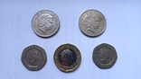 Монети Великобританії, 5 шт., фото №2