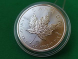 Канадский Кленовый Лист 2024. 5 Долларов. Серебро 999, фото №6
