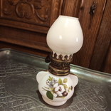 Винтажная керосиновая масляная лампа 13 см, фото №2