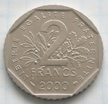 2 франка, Франція, 2000р., фото №3