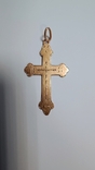 Старовинний золотий хрестик ,56 проби з клеймом ,вага 2.9, фото №3