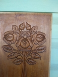 Декор роза от деревянного шкафа, фото №5