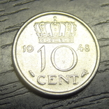 10 центів 1948 Нідерланди, фото №3