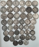 Набор копий из 45 посеребрённые монет старой России, фото №2