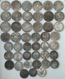 Набор копий из 45 посеребрённые монет старой России, фото №3
