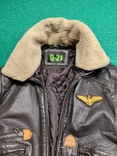 Кожаная куртка Q-21 в стиле Пилот, фото №3