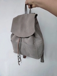 Шкіряний рюкзак з натуральної замші бренду Mint &amp; Berry, numer zdjęcia 2