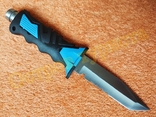 Нож для дайвинга туристический с ножнами и ремнями, фото №7