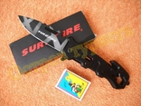 Складной тактический нож Superfire стеклобой стропорез чехол 22,5 см, фото №2
