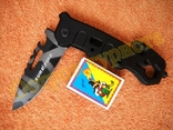 Складной тактический нож Superfire стеклобой стропорез чехол 22,5 см, фото №5