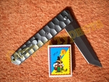 Нож складной тактический silver клинок танто с чехлом, фото №8