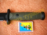 Нож охотничий туристический Columbia 2148B с пластиковым чехлом хаки 30см, numer zdjęcia 6