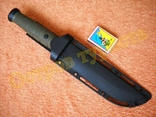 Нож охотничий туристический Columbia 2148B с пластиковым чехлом хаки 30см, фото №7